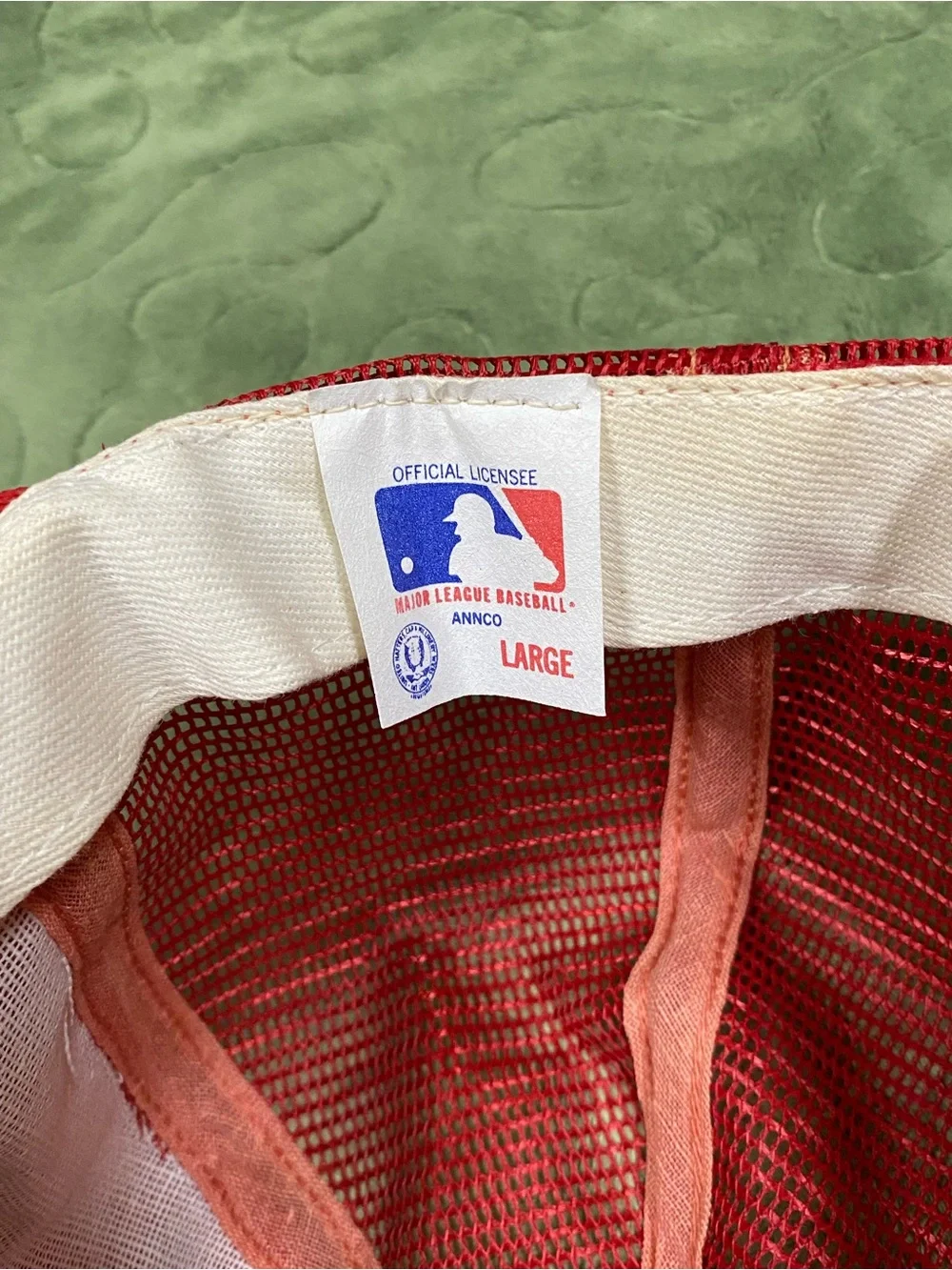 Vintage Annco St. Louis Cardinals Hat RARE Red MLB Elastic Cap VTG 70s 80s USA